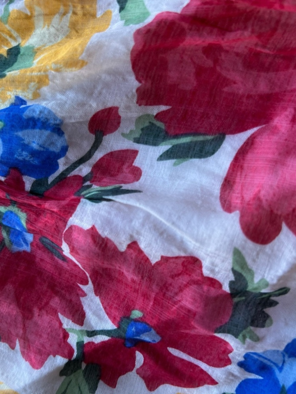 Inmod Festival Dress | Floral Halter Mini Dress - Red, Yellow & Blue 🌸💐🪻 - Picture 12 of 13